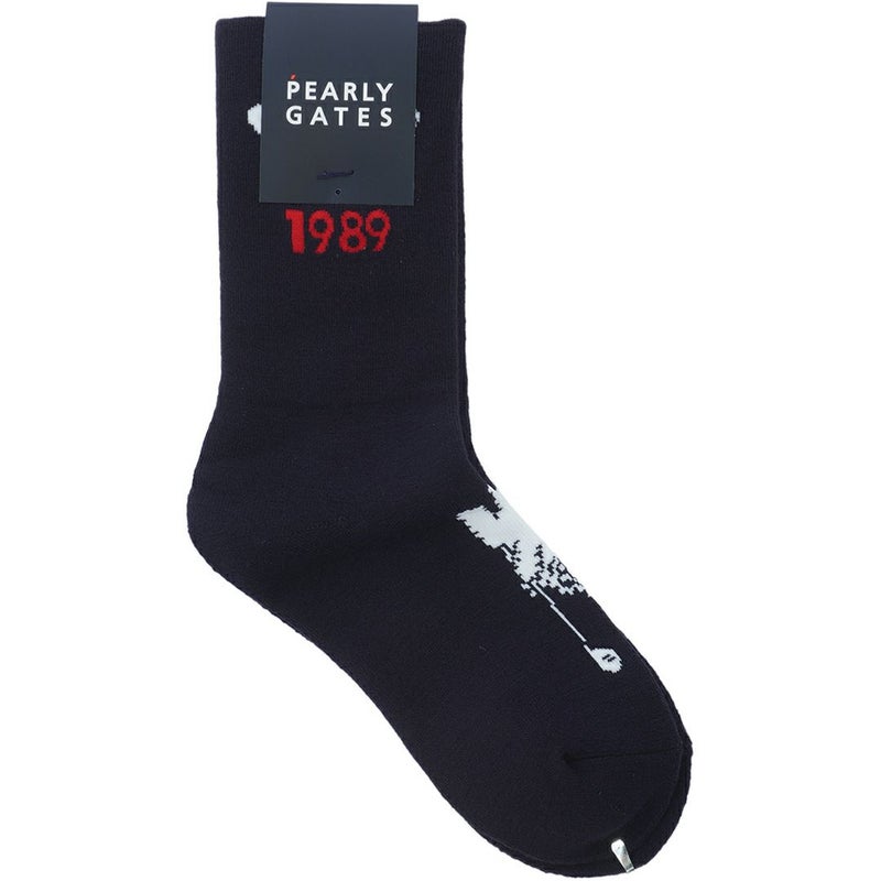 パーリーゲイツ PEARLY GATES レディース ぷっくりロゴミドルソックス PAMG5BXF ネイビー