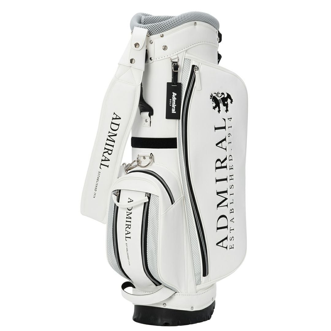 Admiral GOLF ユニセックス メンズ レディース キャディバッグ ホワイト