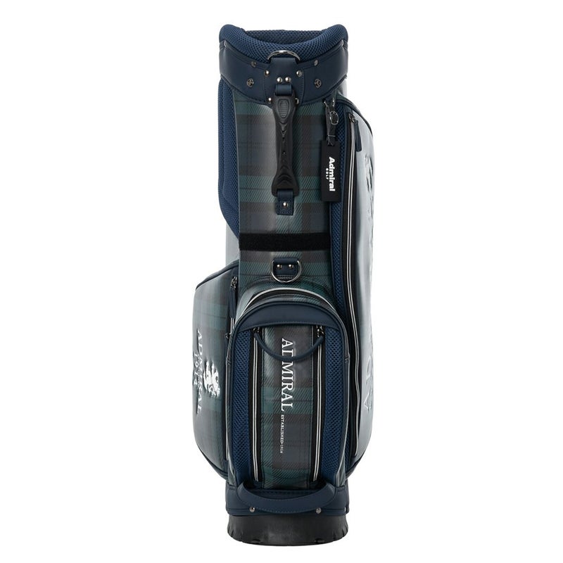 Admiral GOLF ユニセックス メンズ レディース キャディバッグ グリーン タータンチェック