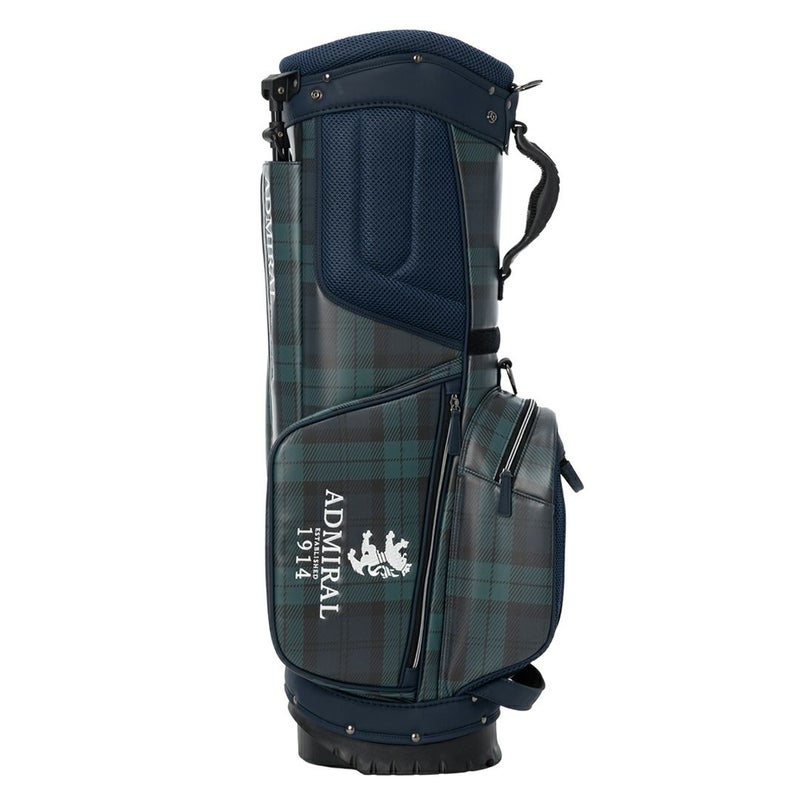 Admiral GOLF ユニセックス メンズ レディース キャディバッグ グリーン タータンチェック