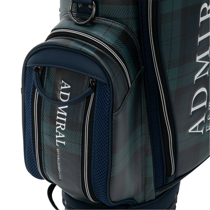 Admiral GOLF ユニセックス メンズ レディース キャディバッグ グリーン タータンチェック