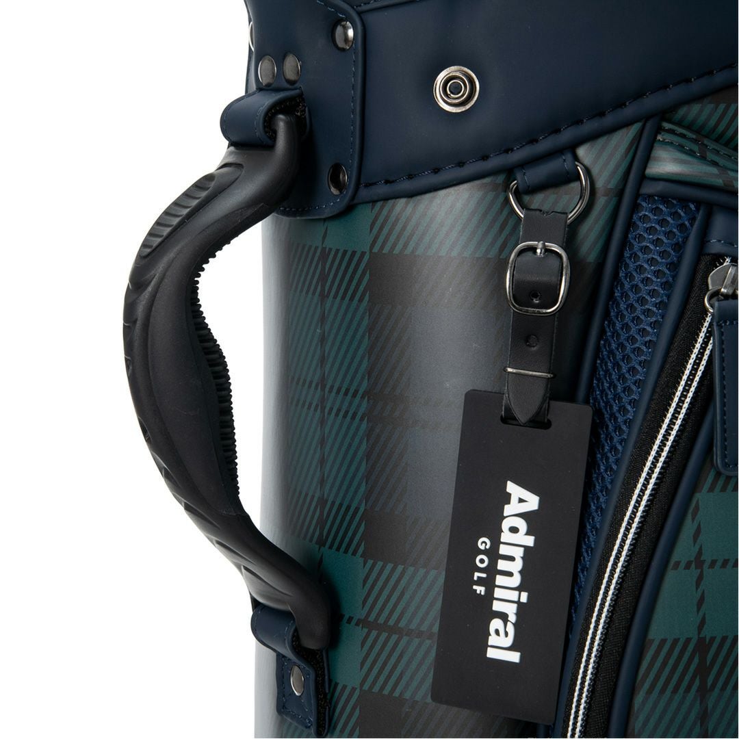 Admiral GOLF ユニセックス メンズ レディース キャディバッグ グリーン タータンチェック