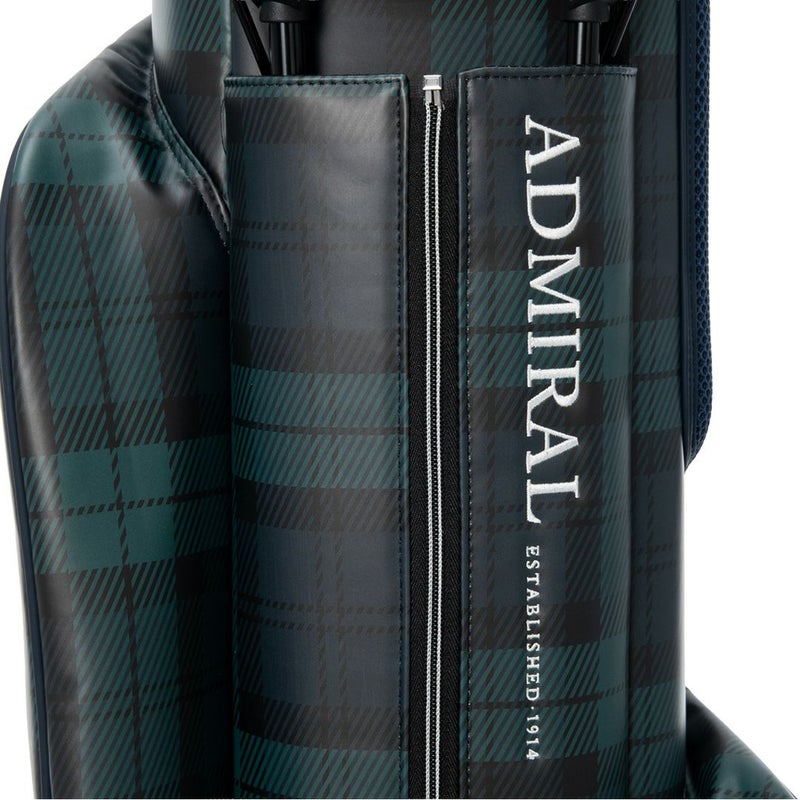 Admiral GOLF ユニセックス メンズ レディース キャディバッグ グリーン タータンチェック