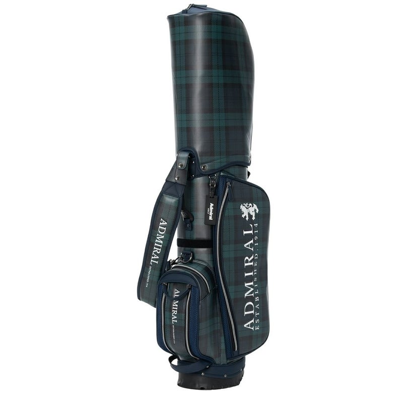 Admiral GOLF ユニセックス メンズ レディース キャディバッグ グリーン タータンチェック