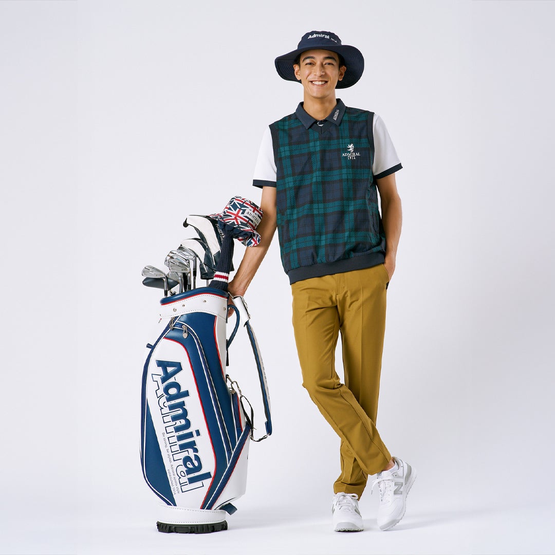 Admiral GOLF ユニセックス メンズ レディース キャディバッグ ADMG6AC6 トリコロール 使用イメージ1