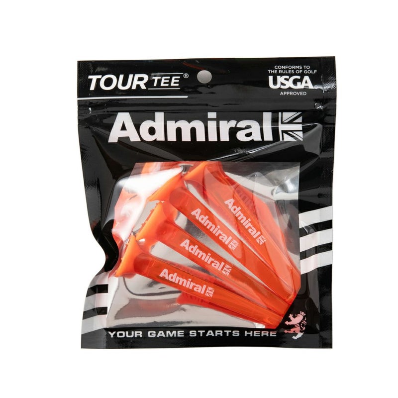 Admiral GOLF ユニセックス メンズ レディース ツアーティー tourtee オレンジ パッケージ付き