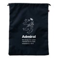 Admiral GOLF ユニセックス メンズ レディース 巾着 マルチケース シューズケース ネイビー 前面