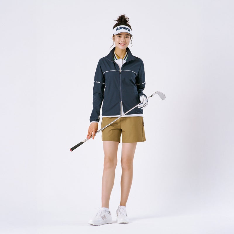 Admiral GOLF レディース ソックス 靴下 ホワイト モデル着用1
