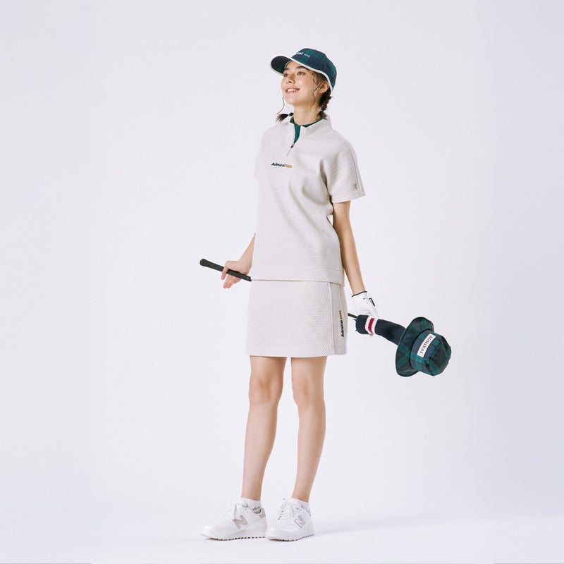 Admiral GOLF レディース ソックス 靴下 ホワイト モデル着用3