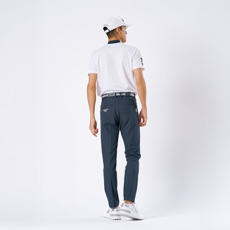 Admiral GOLF ユニセックス メンズ ベルト ネイビー モデル着用2