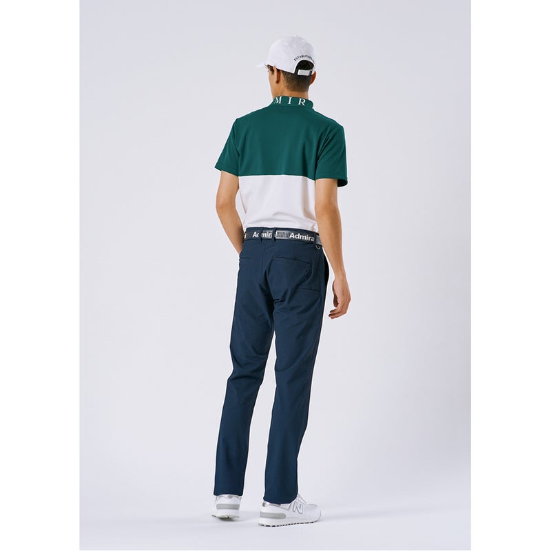 Admiral GOLF ユニセックス メンズ ベルト ネイビー モデル着用4