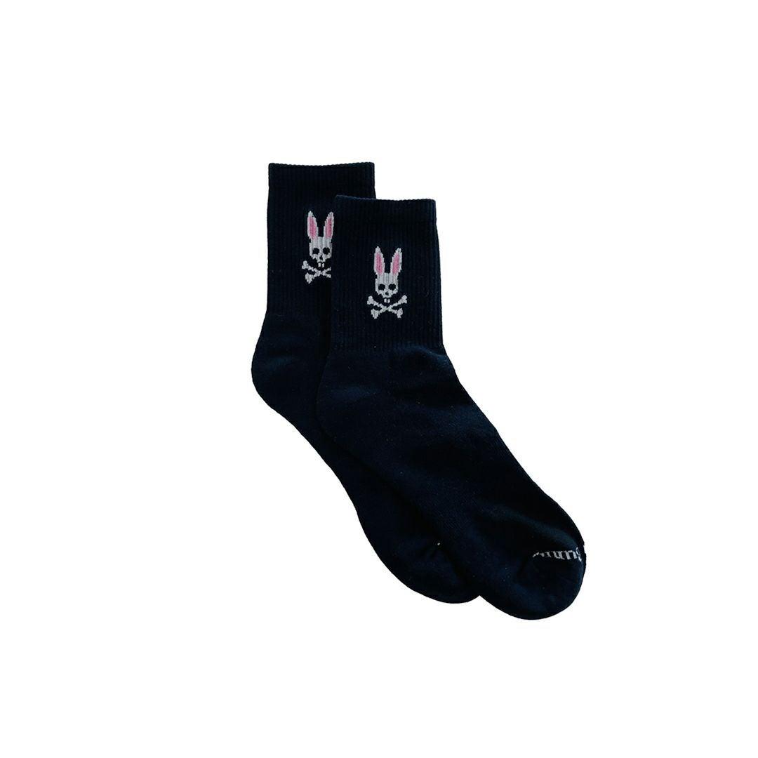 Psycho Bunny ユニセックス メンズ ソックス 靴下 ネイビー