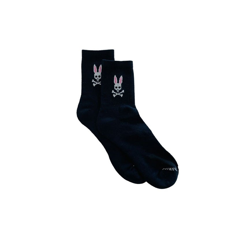 Psycho Bunny ユニセックス メンズ ソックス 靴下 ネイビー