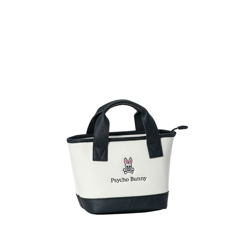 PsychoBunny ユニセックス メンズ レディース ラウンドバッグ ホワイト