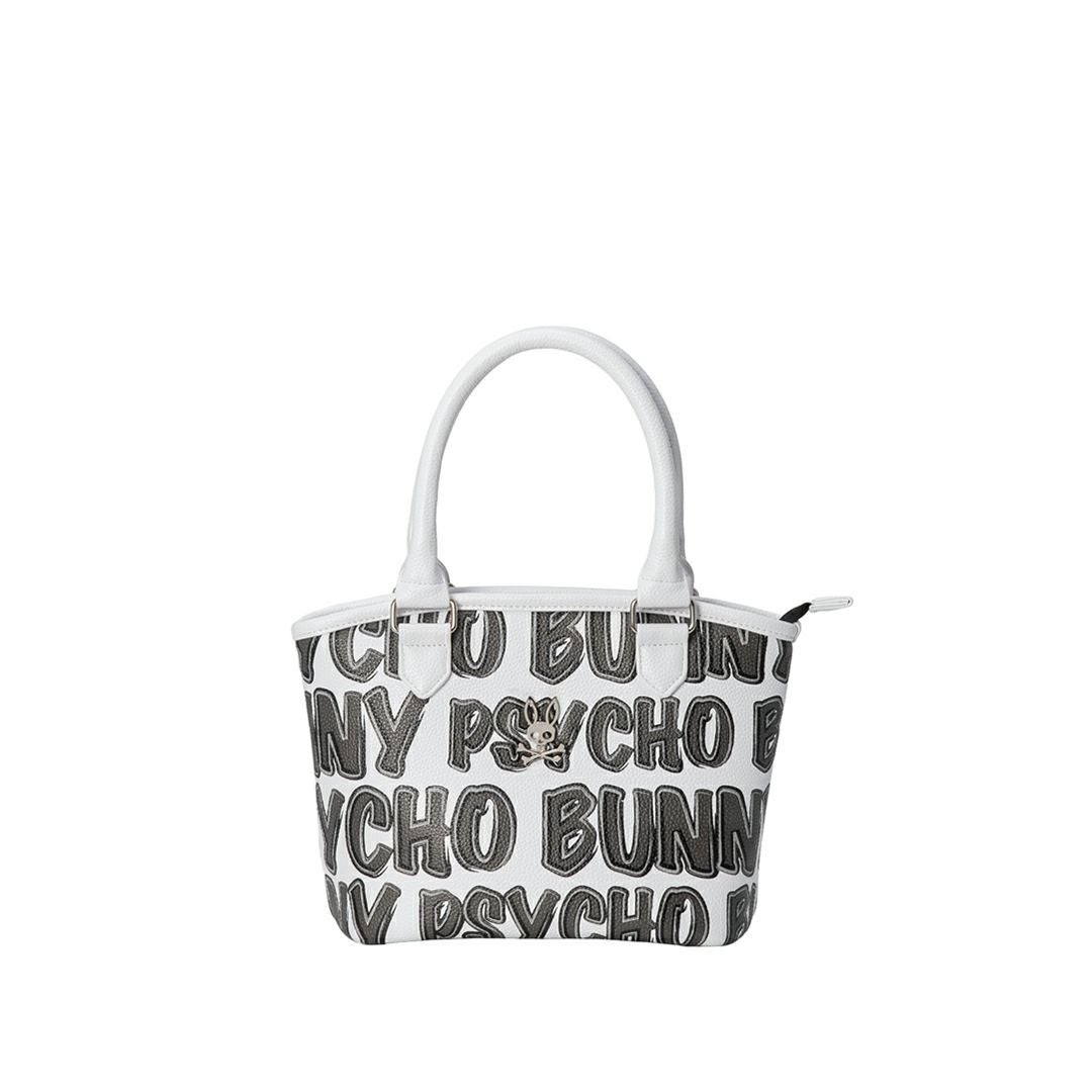 PsychoBunny ユニセックス メンズ レディース ラウンドバッグ ホワイト