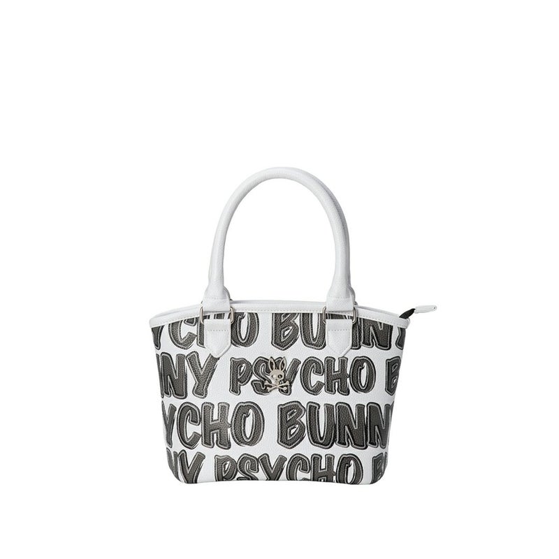 PsychoBunny ユニセックス メンズ レディース ラウンドバッグ ホワイト