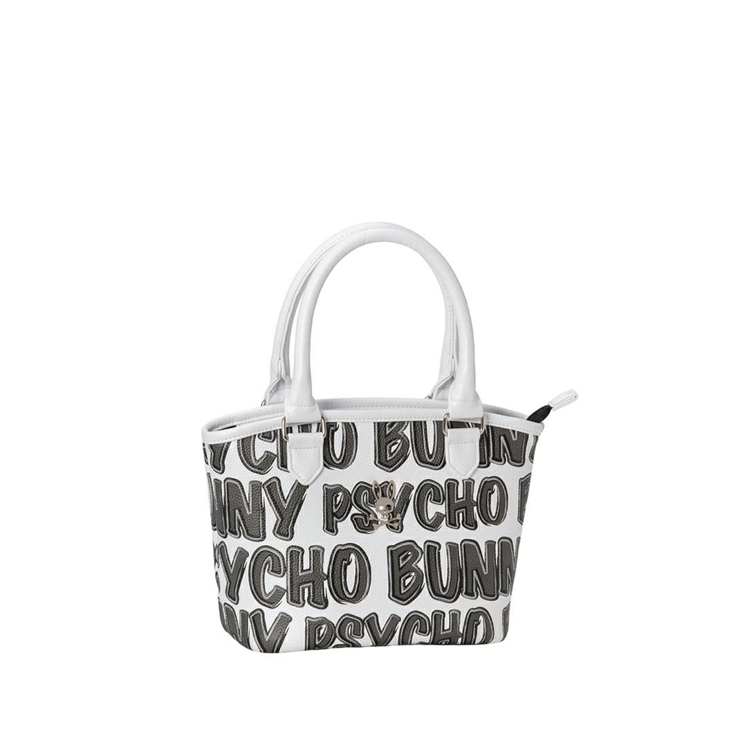 PsychoBunny ユニセックス メンズ レディース ラウンドバッグ ホワイト 詳細1