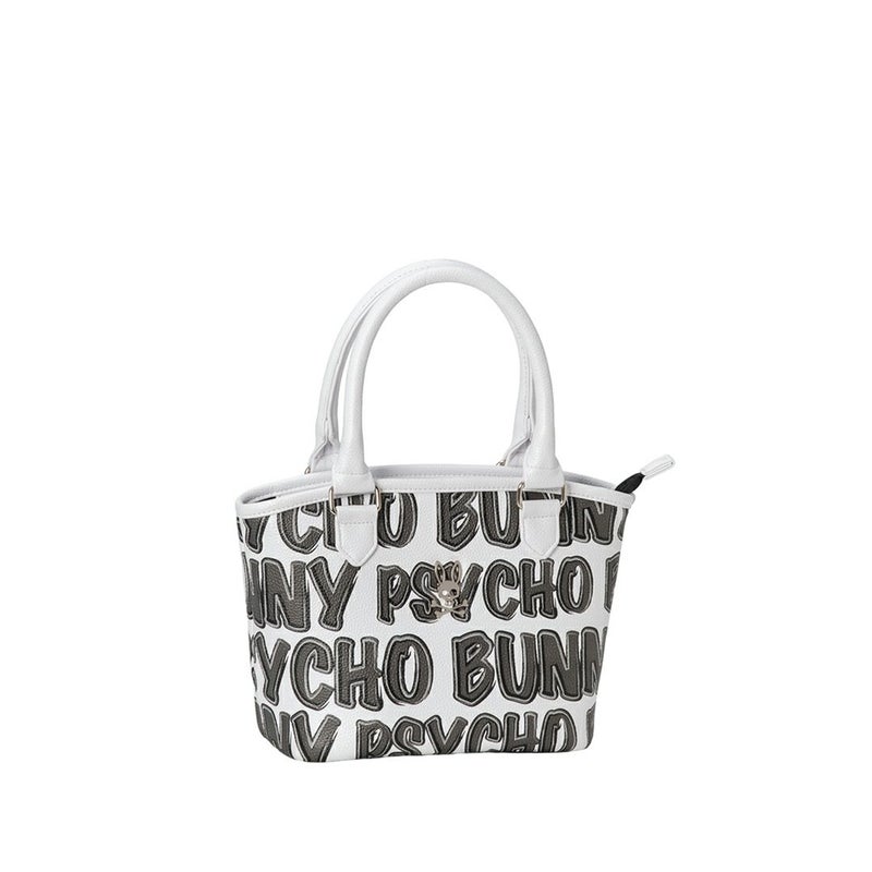 PsychoBunny ユニセックス メンズ レディース ラウンドバッグ ホワイト 詳細1
