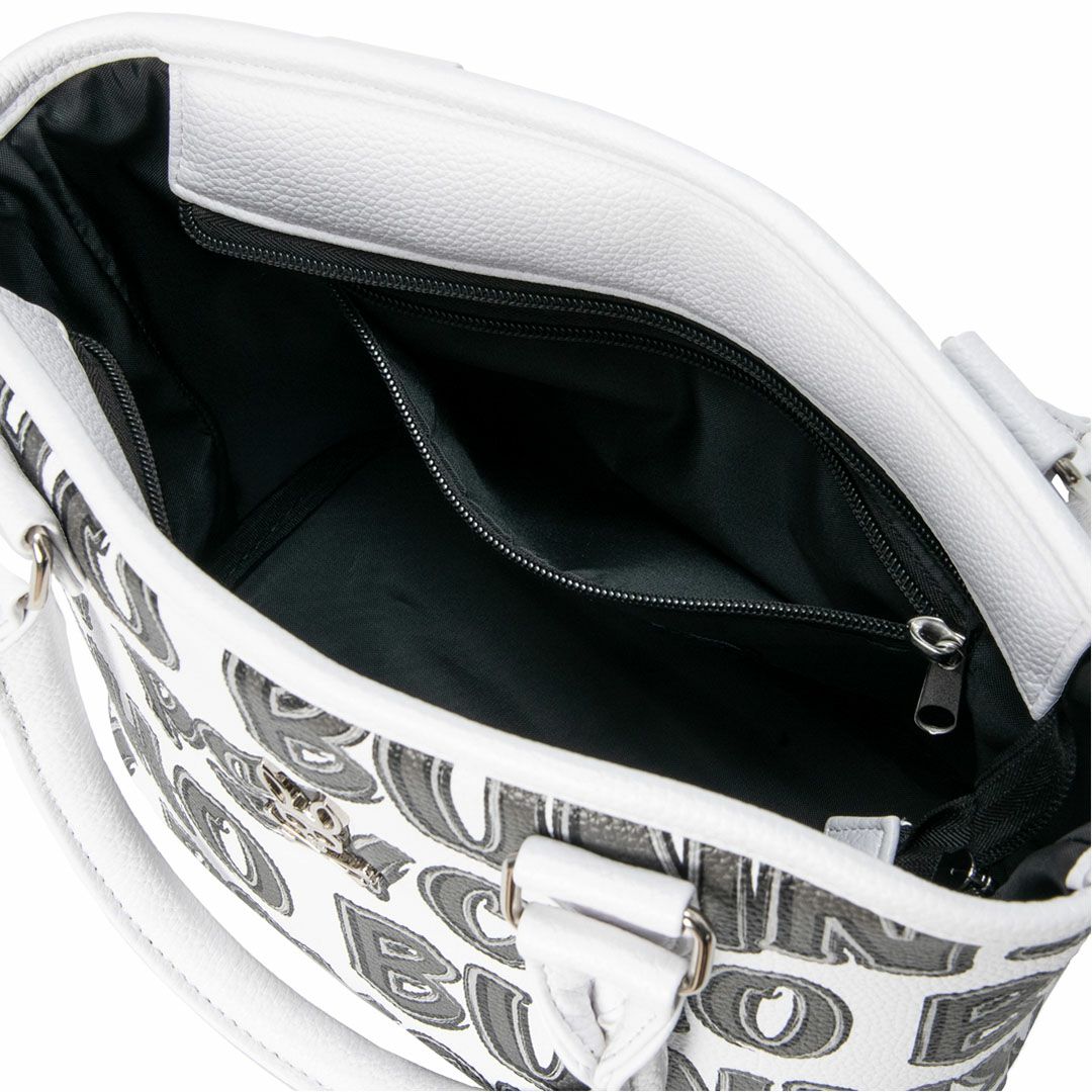 PsychoBunny ユニセックス メンズ レディース ラウンドバッグ ホワイト 詳細3