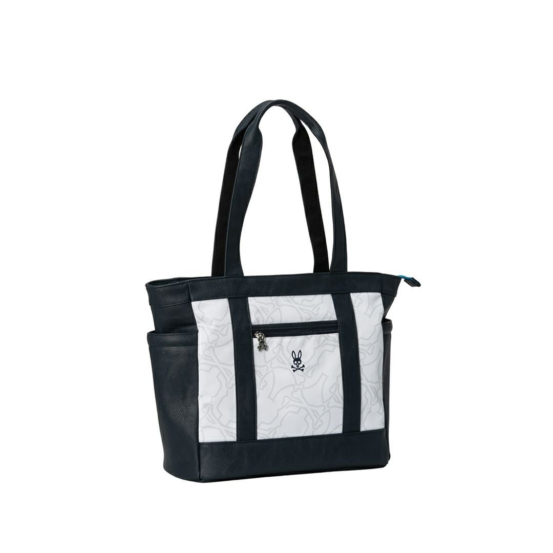 PsychoBunny ユニセックス メンズ レディース トートバッグ ホワイト 詳細1