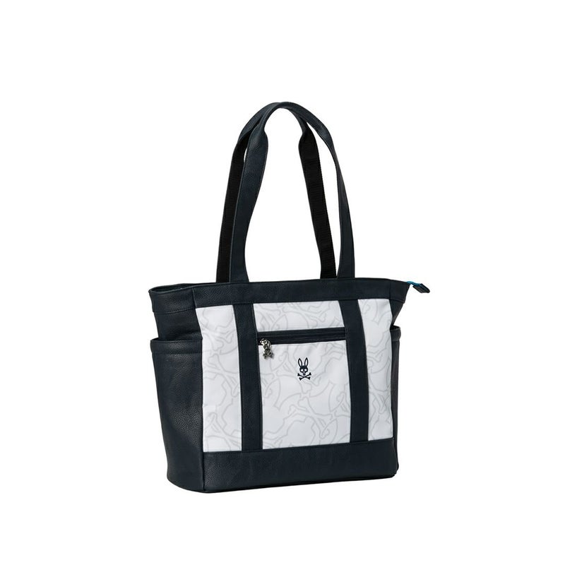 PsychoBunny ユニセックス メンズ レディース トートバッグ ホワイト 詳細1