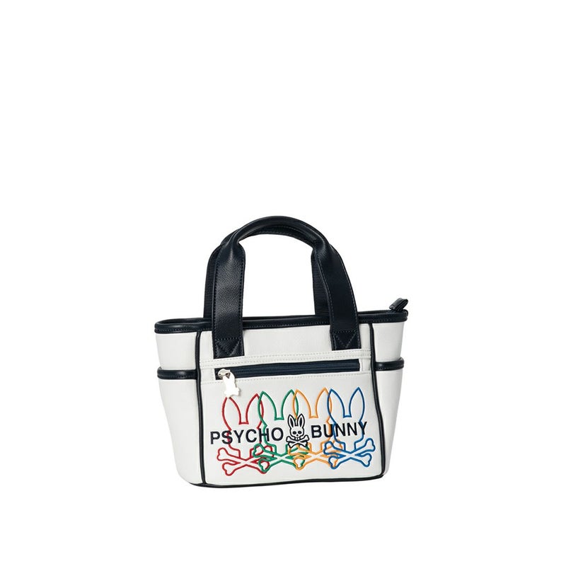 PsychoBunny ユニセックス メンズ レディース ラウンドバッグ ホワイト 詳細1