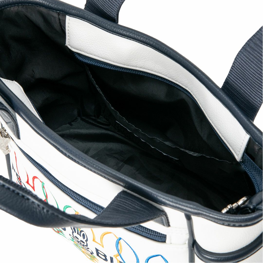 PsychoBunny ユニセックス メンズ レディース ラウンドバッグ ホワイト 詳細3