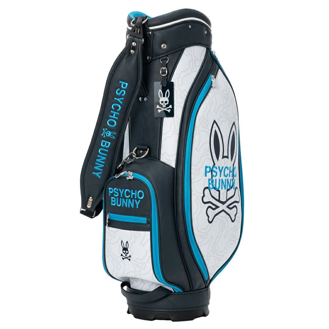 PsychoBunny ユニセックス メンズ レディース スタンドキャディバッグ ホワイト 詳細1