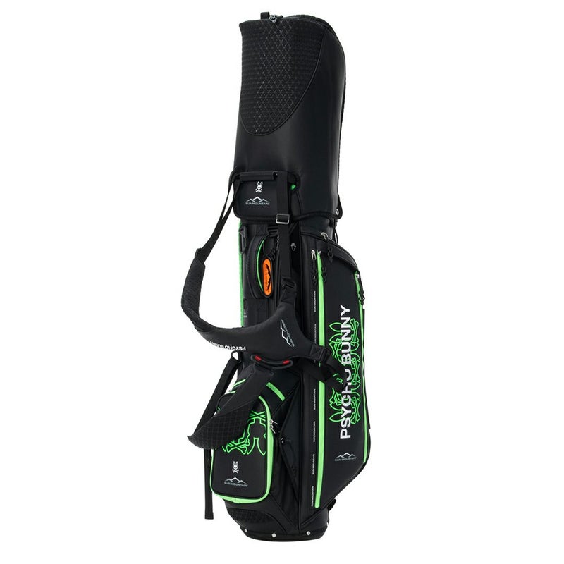 PsychoBunny サンマウンテン コラボ ユニセックス メンズ レディース スタンドキャディバッグ ブラック