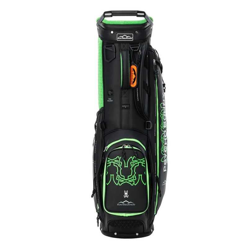 PsychoBunny サンマウンテン コラボ ユニセックス メンズ レディース スタンドキャディバッグ ブラック 詳細2