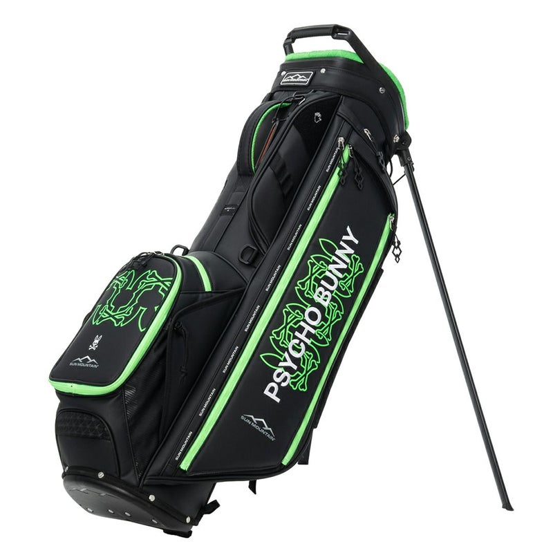 PsychoBunny サンマウンテン コラボ ユニセックス メンズ レディース スタンドキャディバッグ ブラック 詳細6