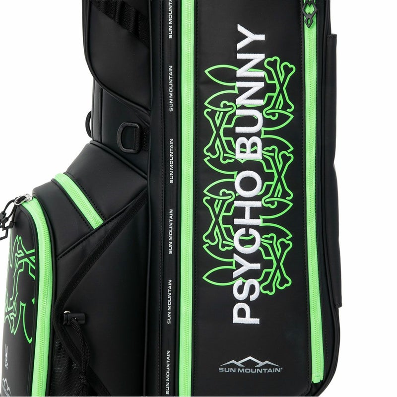 PsychoBunny サンマウンテン コラボ ユニセックス メンズ レディース スタンドキャディバッグ ブラック 詳細10