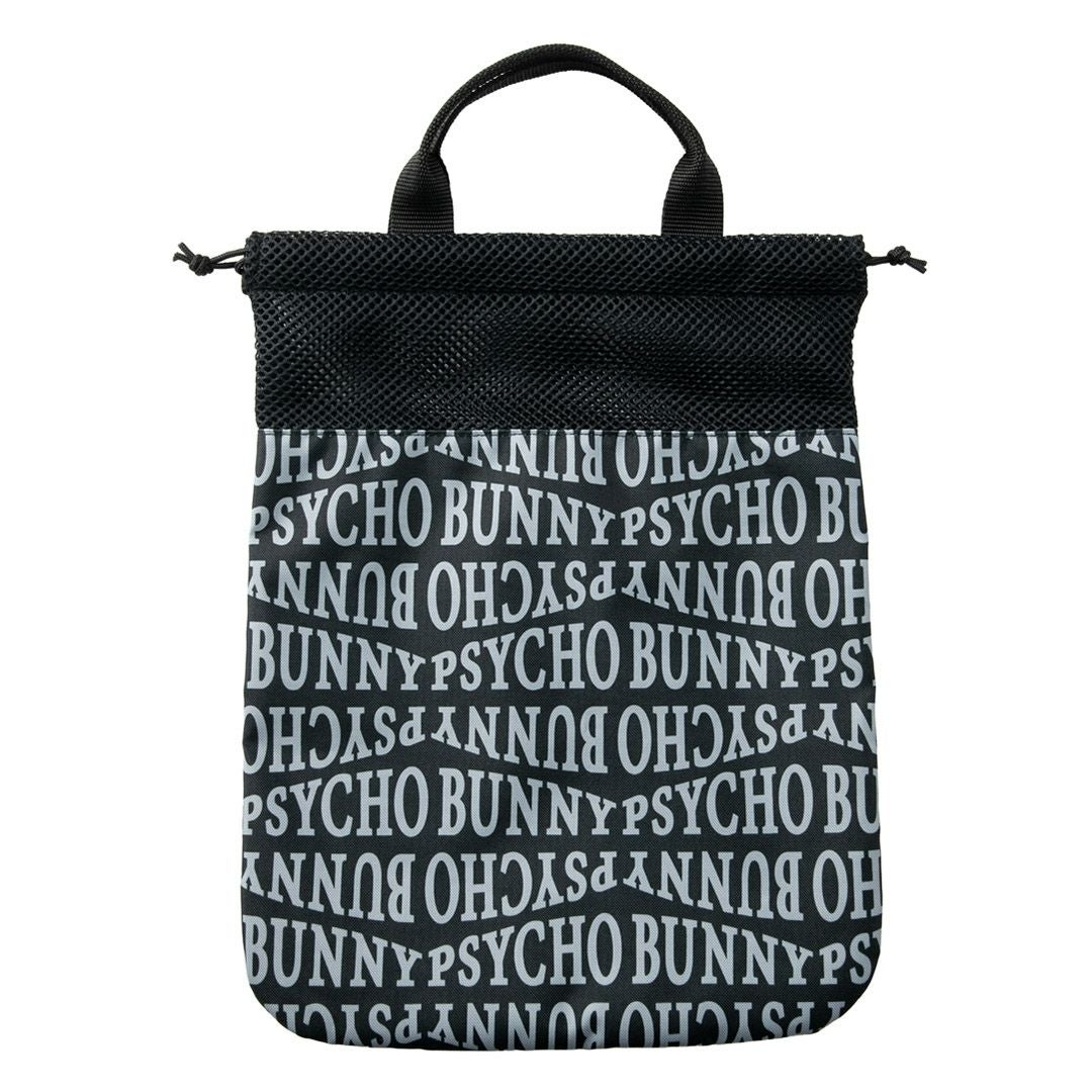 PsychoBunny ユニセックス メンズ レディース マルチバッグ マルチケース ブラック 背面