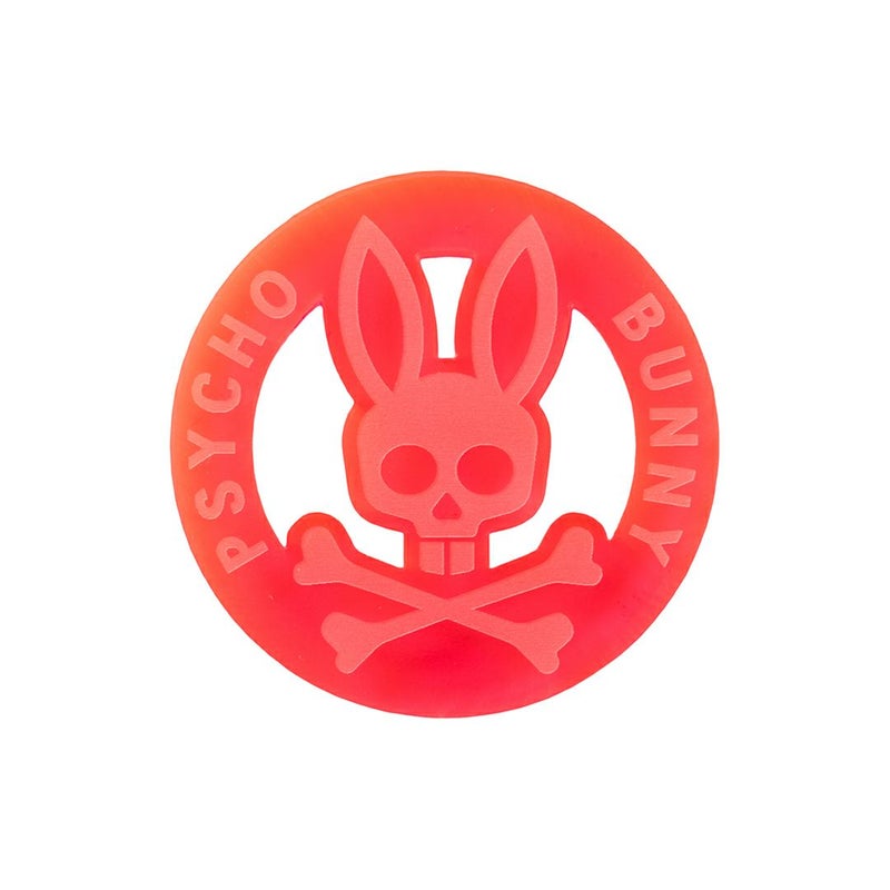 PsychoBunny ユニセックス メンズ レディース ゴルフマーカー 蛍光マーカー レッド