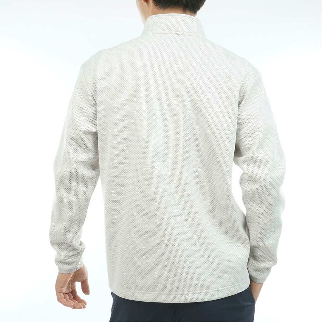 Admiral GOLF アドミラルゴルフ メンズ ゴルフウェア 長袖 ニット トレーナー ADMA602 アイボリー 詳細2