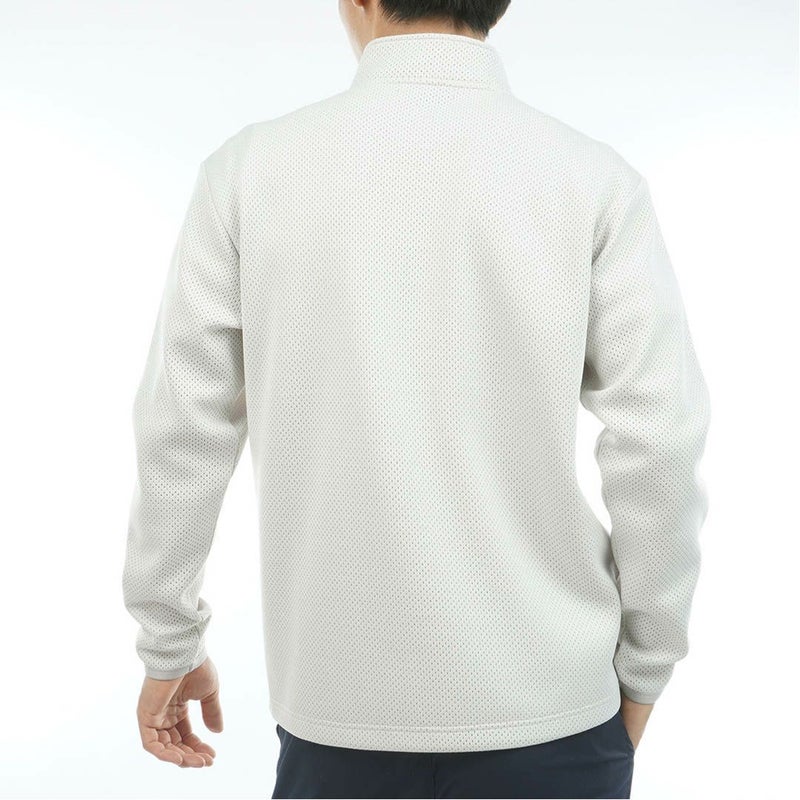 Admiral GOLF アドミラルゴルフ メンズ ゴルフウェア 長袖 ニット トレーナー ADMA602 アイボリー 詳細2