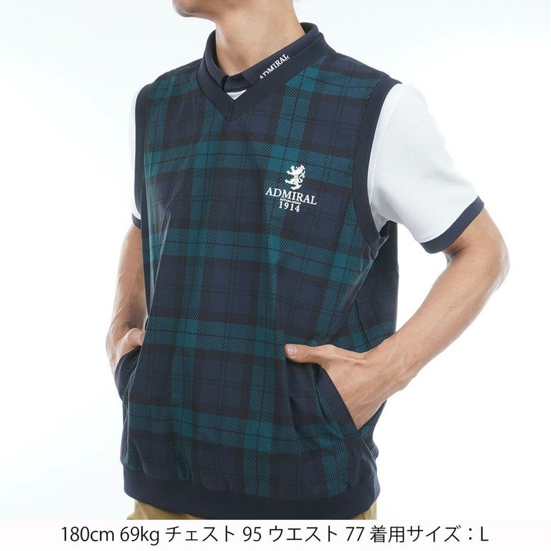 アドミラルゴルフ Admiral GOLF メンズ ウィンドベスト ADMA603 マルチ１