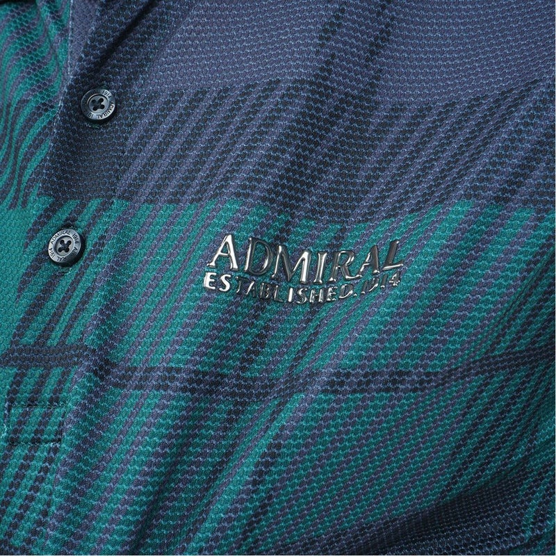 AdmiralGOLF アドミラルゴルフ メンズ ポップコーン ブラックウォッチ ポロシャツ ADMA604 ホワイト 詳細15