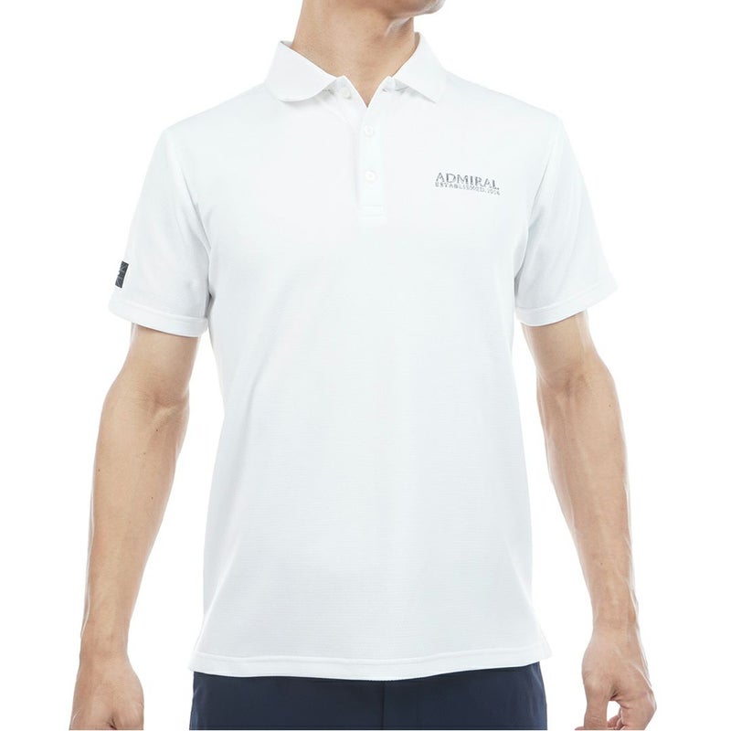 アドミラルゴルフ Admiral GOLF メンズ カラタッチ ポロシャツ ADMA606 ホワイト