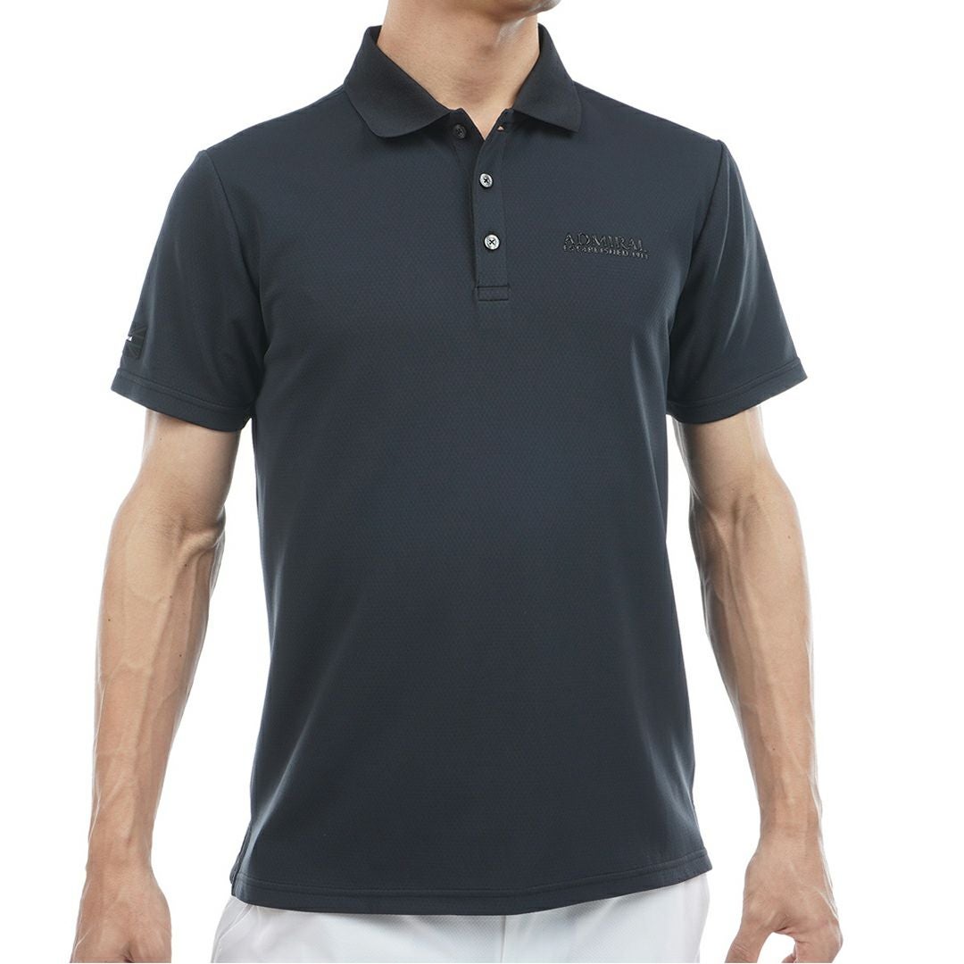 アドミラルゴルフ Admiral GOLF メンズ カラタッチ ポロシャツ ADMA606 ブラック