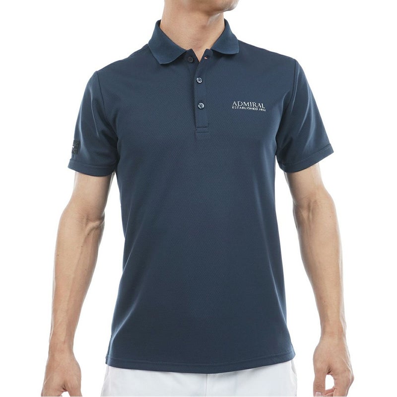 アドミラルゴルフ Admiral GOLF メンズ カラタッチ ポロシャツ ADMA606 ネイビー