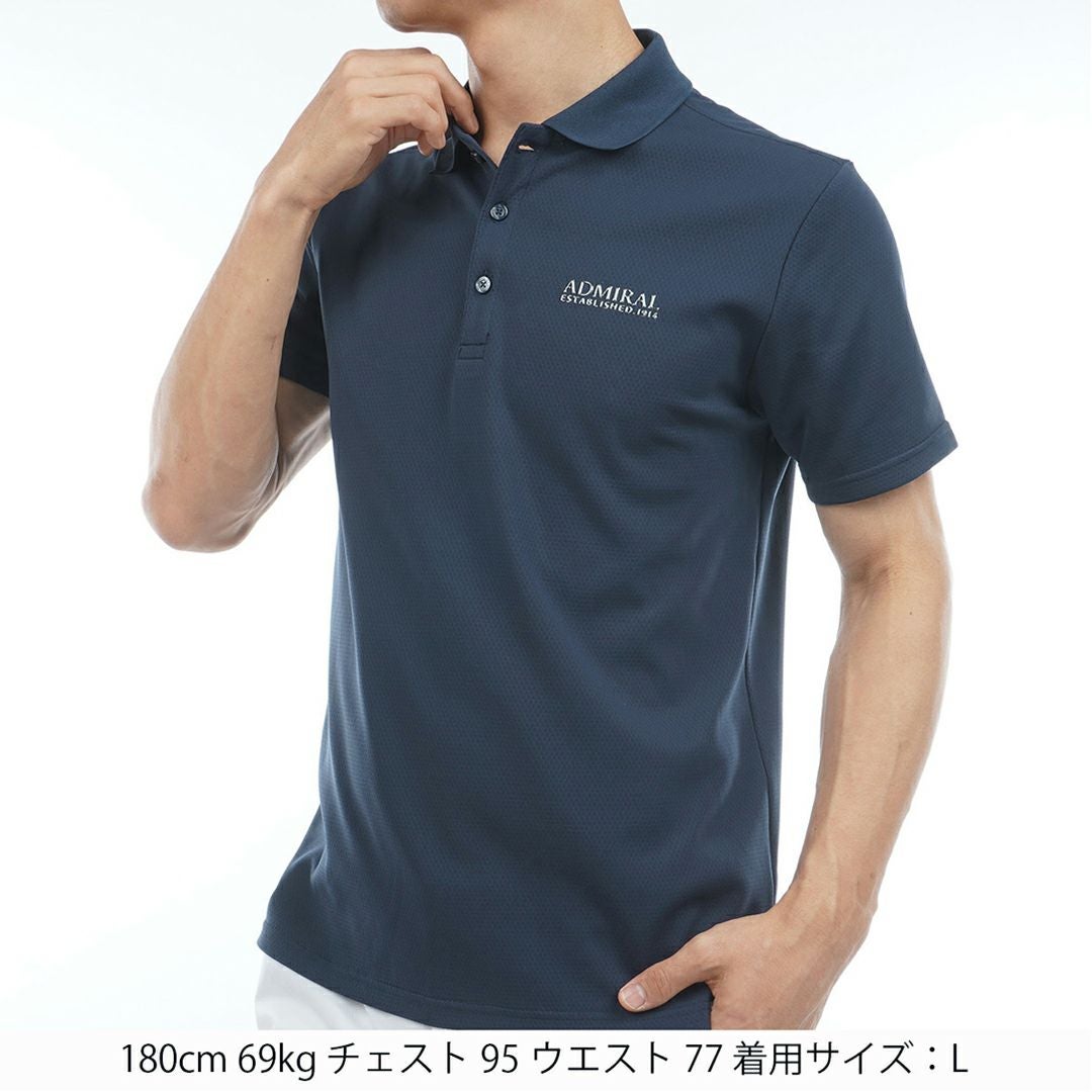 アドミラルゴルフ Admiral GOLF メンズ カラタッチ ポロシャツ ADMA606 ネイビー