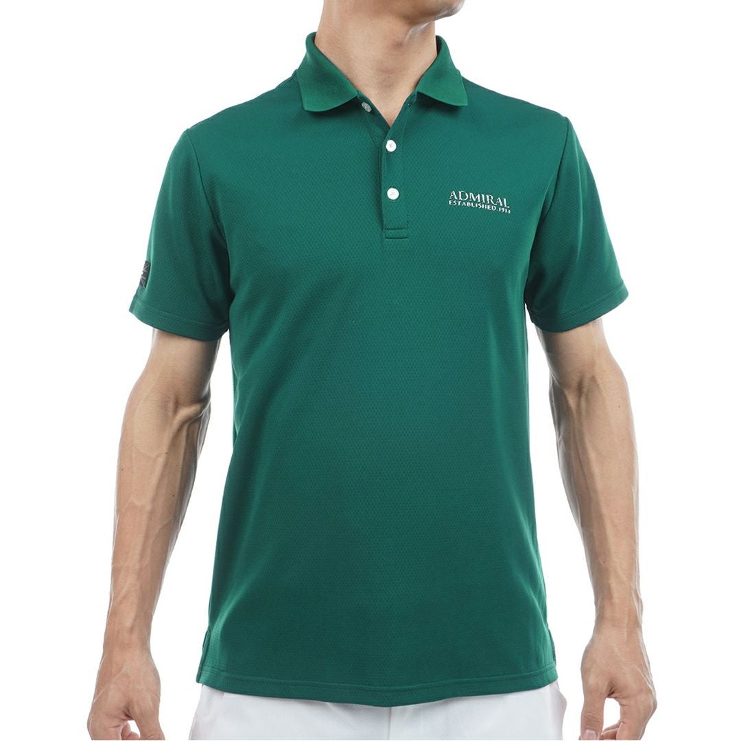 アドミラルゴルフ Admiral GOLF メンズ カラタッチ ポロシャツ ADMA606 ダークグリーン
