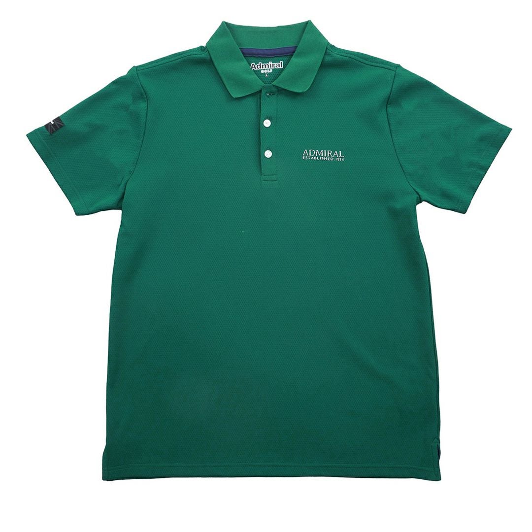 アドミラルゴルフ Admiral GOLF メンズ カラタッチ ポロシャツ ADMA606 ダークグリーン