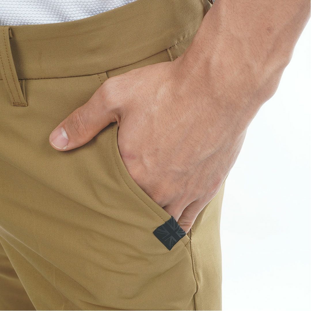 アドミラルゴルフ Admiral GOLF メンズ 4WAYツイル テーパードパンツ ADMA608 ベージュ