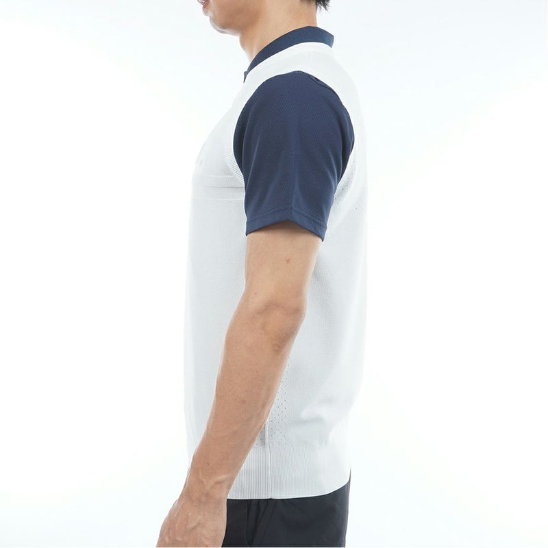 AdmiralGOLF アドミラルゴルフ メンズ ゴルフウェア ニットベスト ホワイト 詳細3