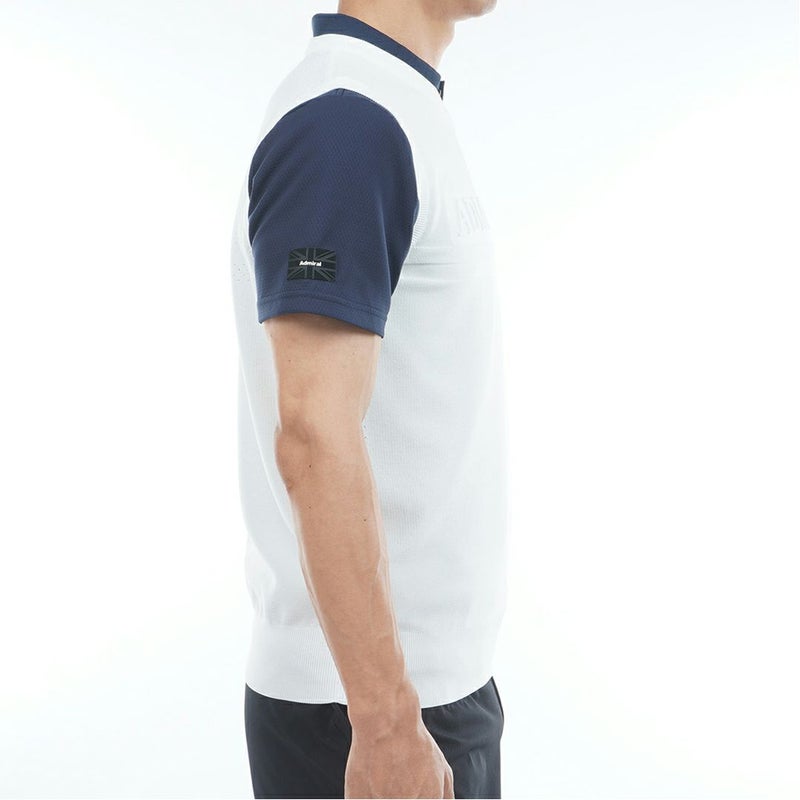 AdmiralGOLF アドミラルゴルフ メンズ ゴルフウェア ニットベスト ホワイト 詳細5