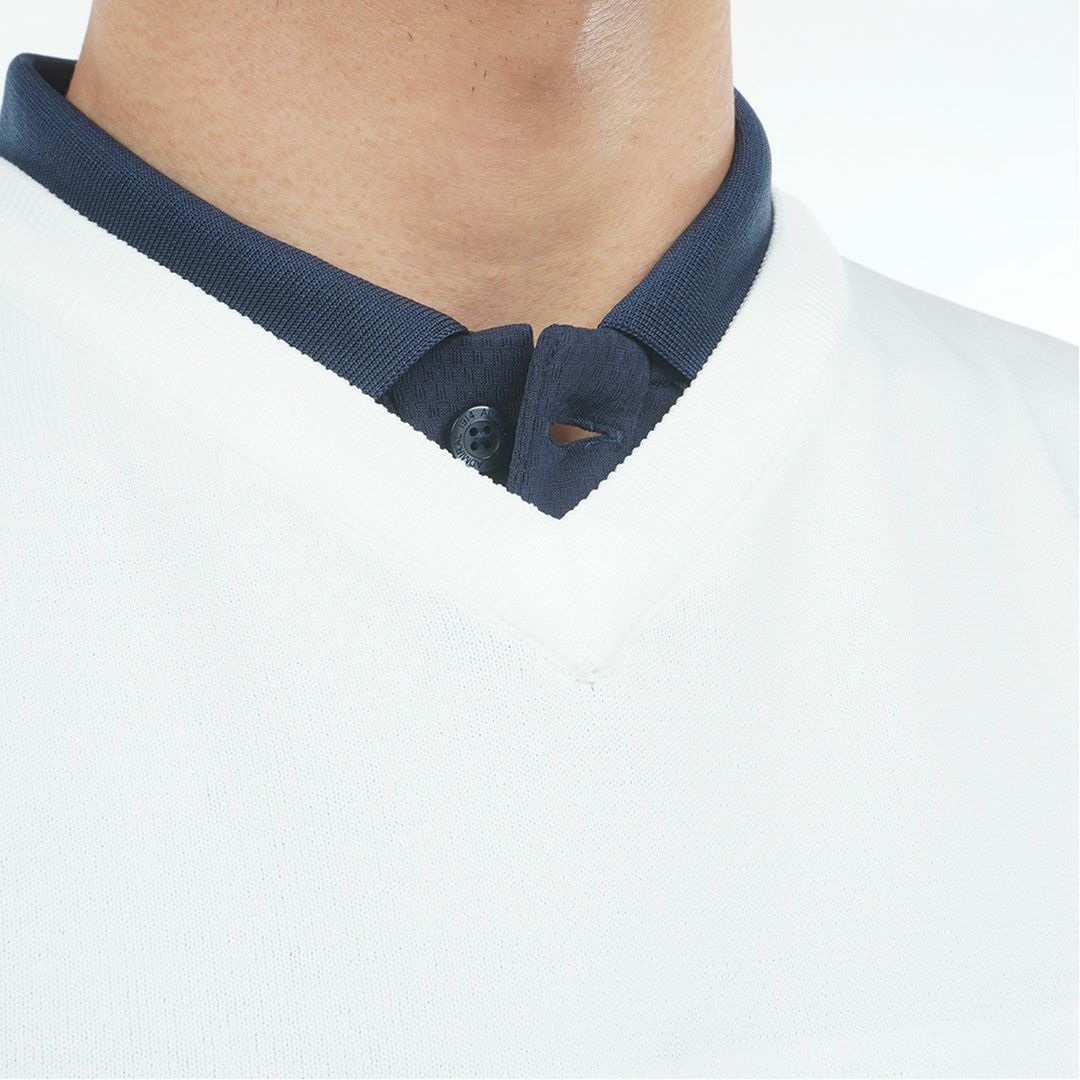 AdmiralGOLF アドミラルゴルフ メンズ ゴルフウェア ニットベスト ホワイト 詳細8