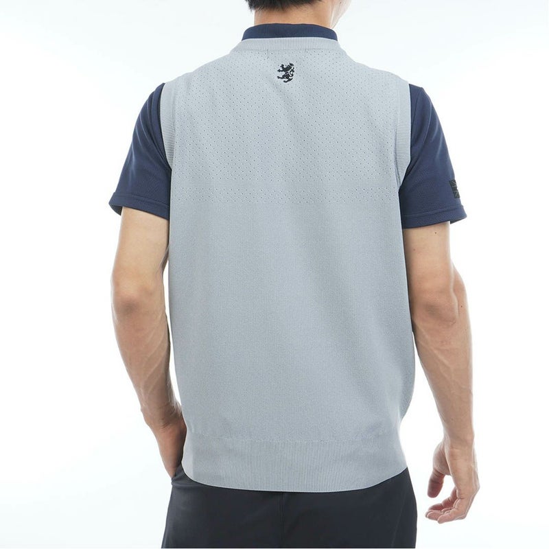 AdmiralGOLF アドミラルゴルフ メンズ ゴルフウェア ニットベスト グレー 詳細3