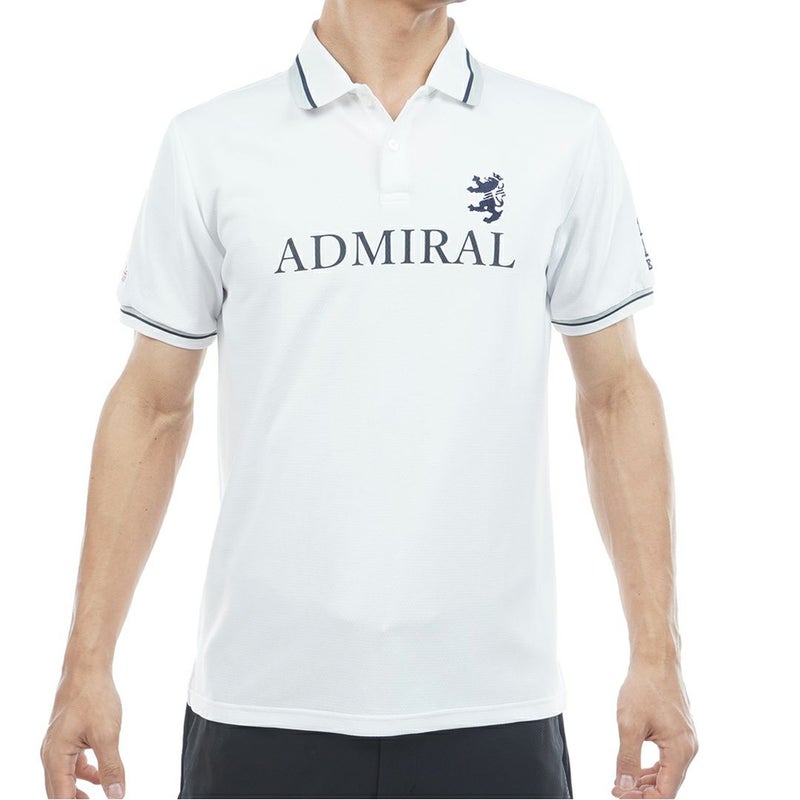 AdmiralGOLF アドミラル ゴルフ メンズ カラタッチ ポロシャツ ホワイト 詳細1